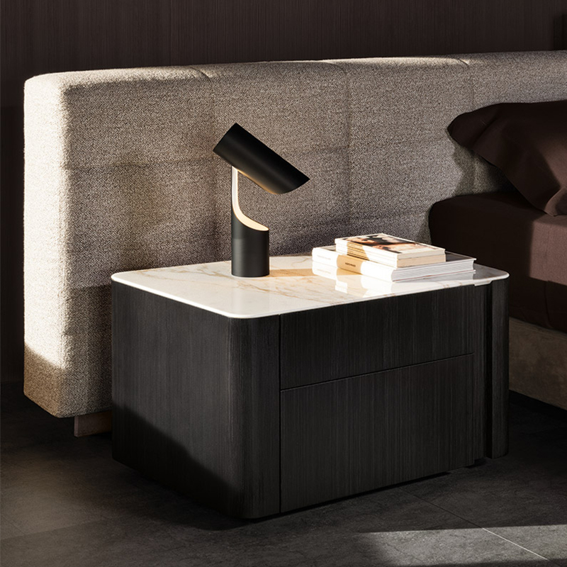 Chất lượng cao Nội thất phòngngủ của khách sạn Ý trang trínội thất phòngngủ Nightstand Velvet Modern Suke Songside Bàn đầu giường