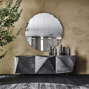 Ý Modern Gold Metal High Glosboard Sideboard Buffet Tủ cho phòng ăn